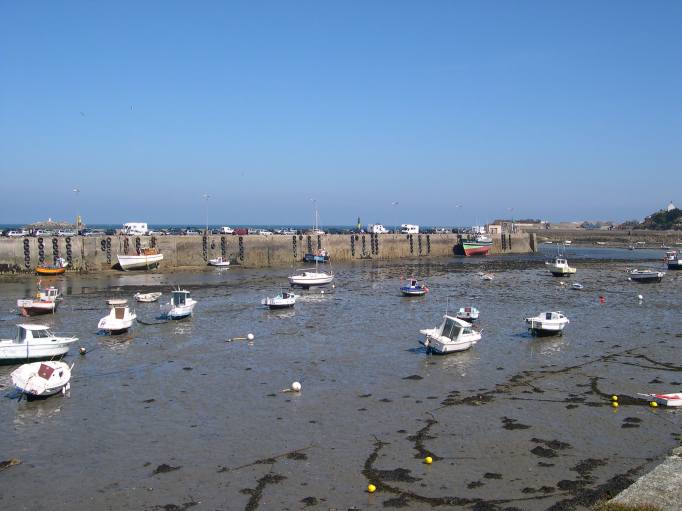  le port à marée basse